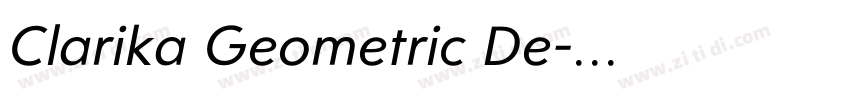 Clarika Geometric De字体转换